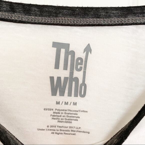 The Who Long Live Rock 2018 Baseball Style Graphic Tee Medium - Picture 4 of 5